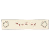 Prettige feestdagen Kerstkrans Tafelloper (Horizontaal)