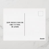 prettige feestdagen kerstlampjes en sneeuwvlokken (Achterkant)