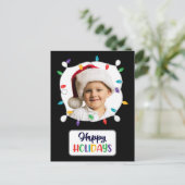 prettige feestdagen kerstlampjes (foto toevoegen) (Staand voorkant)