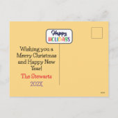 prettige feestdagen kerstlampjes (foto toevoegen) (Achterkant)