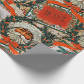 prettige feestdagen  kerstman cadeaupapier (Hoek)