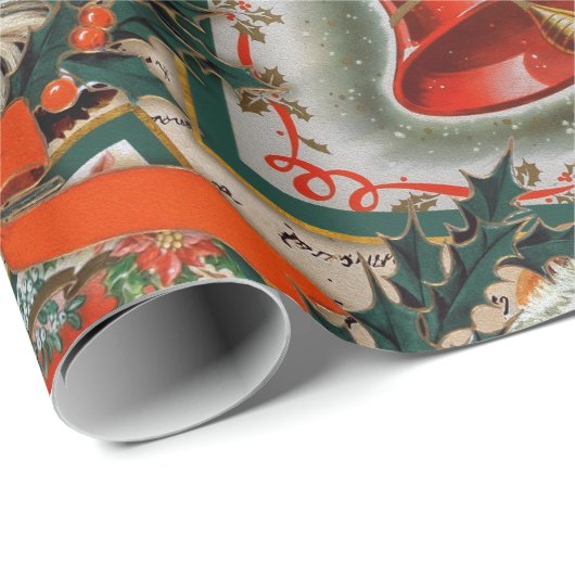 prettige feestdagen  kerstman cadeaupapier (Rol Hoek)