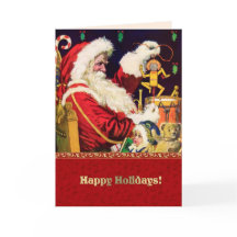 prettige feestdagen.  kerstman