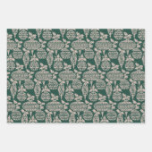 prettige feestdagen  kerstman inpakpapier vel (Voorkant 2)