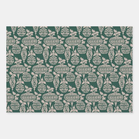 prettige feestdagen  kerstman inpakpapier vel (Voorkant 2)