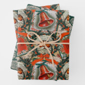 prettige feestdagen kerstman inpakpapier vel (In situ)