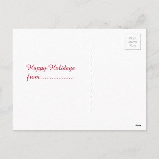 Prettige feestdagen Kerstman kat (Achterkant)