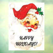  Prettige feestdagen Kerstman " Raamsticker (Vel 3)