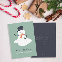 prettige feestdagen kerstmelting Snowman Cute