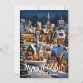 Prettige feestdagen Kerstmis 1 Dorp, Kaart (Voorkant)