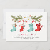 prettige feestdagen kerstmis 4 Familienamen Feestdagenkaart (Voorkant)