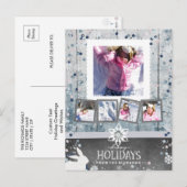 prettige feestdagen Kerstmis 5 Foto Collage (Voorkant / Achterkant)