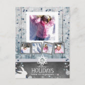 prettige feestdagen Kerstmis 5 Foto Collage (Voorkant)