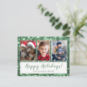 prettige feestdagen Kerstmis Briefkaart (Staand voorkant)