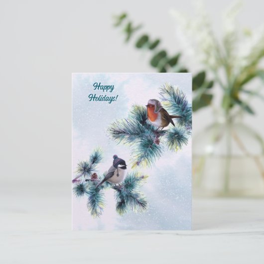 prettige feestdagen Kerstmis Briefkaart (Staand voorkant)