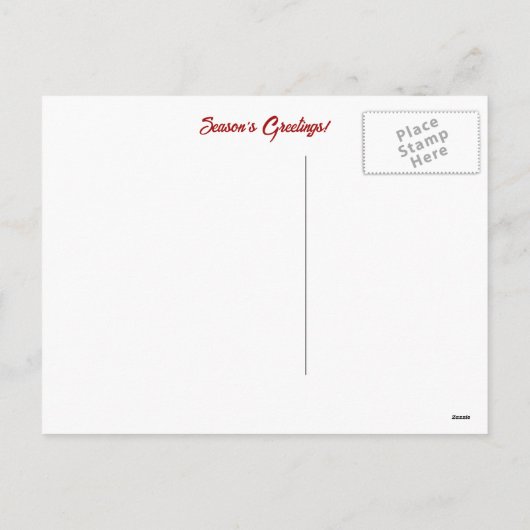 Prettige feestdagen Kerstmis Cabin in de Sneeuw El (Achterkant)