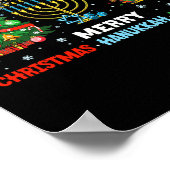 Prettige feestdagen Kerstmis Chanoeka Kwanzaa Poster (Hoek)