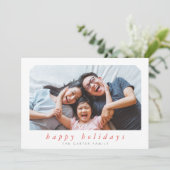 PRETTIGE FEESTDAGEN Kerstmis eenvoudig cursief ing Feestdagenkaart (Staand voorkant)