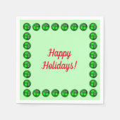 prettige feestdagen Kerstmis en Hanukkah Servet (Voorkant)