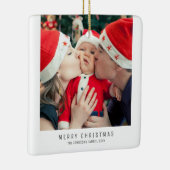 Prettige feestdagen Kerstmis Familie Baby Afbeeldi Keramisch Ornament (Rechts)