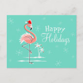 Prettige feestdagen Kerstmis Flamingo (Voorkant)