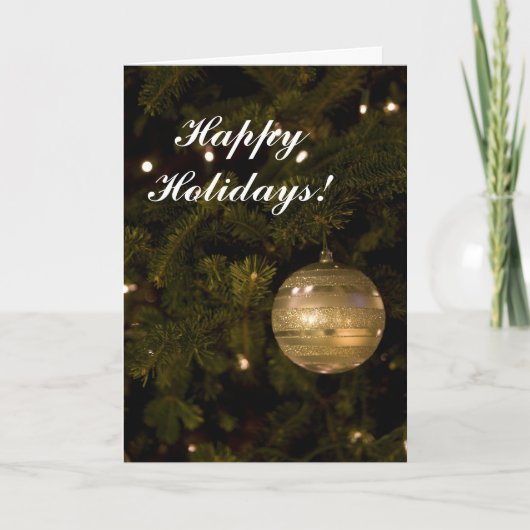 Prettige feestdagen Kerstmis Glimmer Kaart (Voorkant)