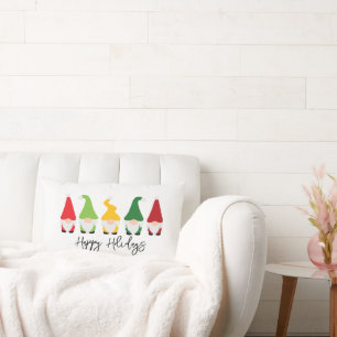 Prettige feestdagen Kerstmis Gnomes Kussen