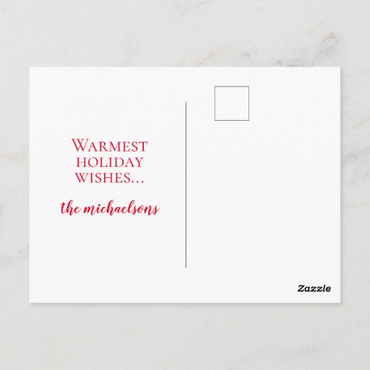 prettige feestdagen | Kerstmis in Parijs Briefkaart (Achterkant)