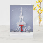 prettige feestdagen | Kerstmis in Parijs Kaart (Gele Bloem)