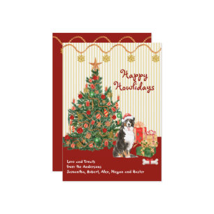 prettige feestdagen Kerstmis met Bernese Mountain 