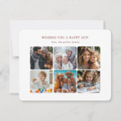 prettige feestdagen Kerstmis met fotocollage Feestdagenkaart (Voorkant)