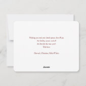 prettige feestdagen Kerstmis met fotocollage Feestdagenkaart (Achterkant)