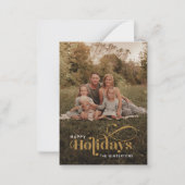 prettige feestdagen Kerstmis met handschrift Notitiekaartje (Voorkant)