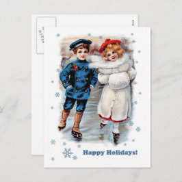 prettige feestdagen.  kerstmis met Kinderen Feestdagenkaart