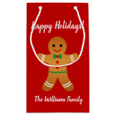 prettige feestdagen! | Kerstmis met rood ontbijtbr Klein Cadeauzakje (Achterkant)