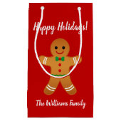 prettige feestdagen! | Kerstmis met rood ontbijtbr Klein Cadeauzakje (Voorkant)