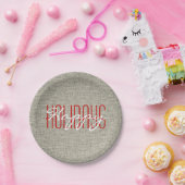 prettige feestdagen Kerstmis Papieren Bordje (Feest)