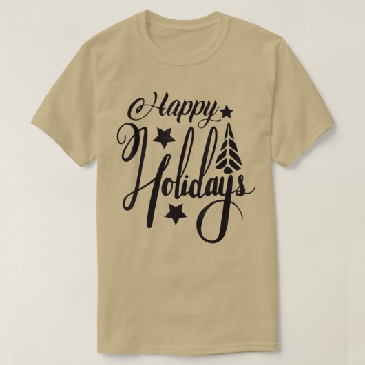prettige feestdagen Kerstmis T-shirt (Design voorkant)