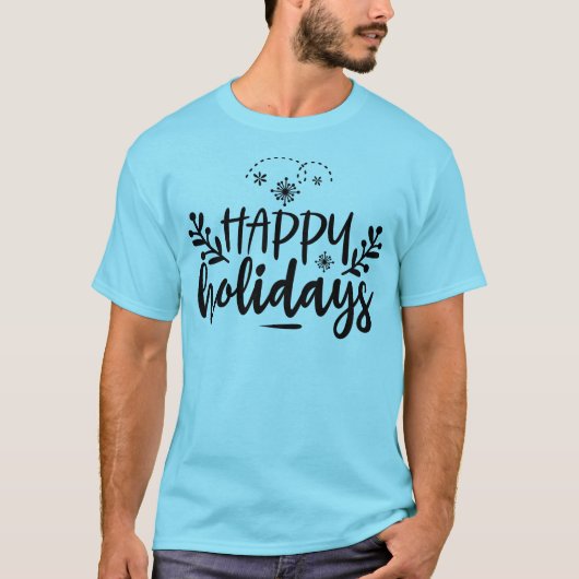 prettige feestdagen! Kerstmis T-shirt (Voorkant)