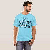 prettige feestdagen! Kerstmis T-shirt (Voorkant volledig)