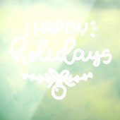 prettige feestdagen Kerstmis, Winter Window Cling Raamsticker (Vel 3)