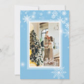 Prettige feestdagen Kerstmis, witte sneeuwvlokken Kaart (Voorkant)