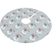prettige feestdagen! Kerstmis Yeti Kerstboom Rok (Gekanteld)