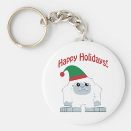 prettige feestdagen! Kerstmis Yeti Sleutelhanger