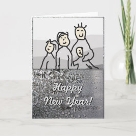 Prettige feestdagen Kerstmis zilver met foto