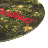 Prettige feestdagen Kerstornamenten snijplank (Hoek)