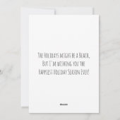 Prettige feestdagen Kerstpalmboom Feestdagenkaart (Achterkant)