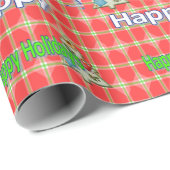 prettige feestdagen kerstpapier cadeaupapier (Rol Hoek)
