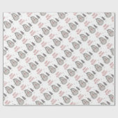 prettige feestdagen kerstpapier cadeaupapier (Vlak)