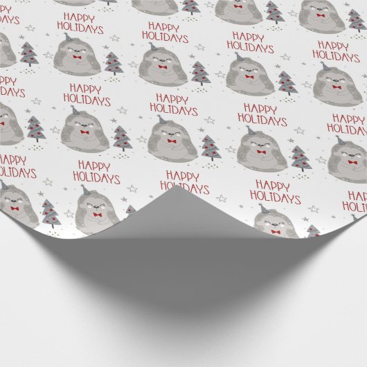 prettige feestdagen kerstpapier cadeaupapier (Hoek)